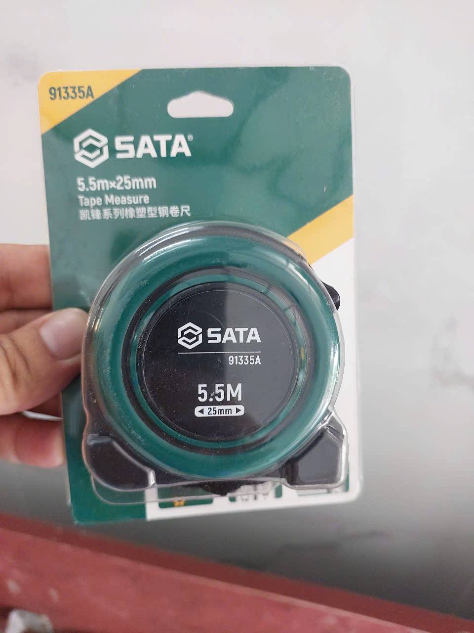 Thước cuộn thép 5.5M cao cấp SATA 91335A