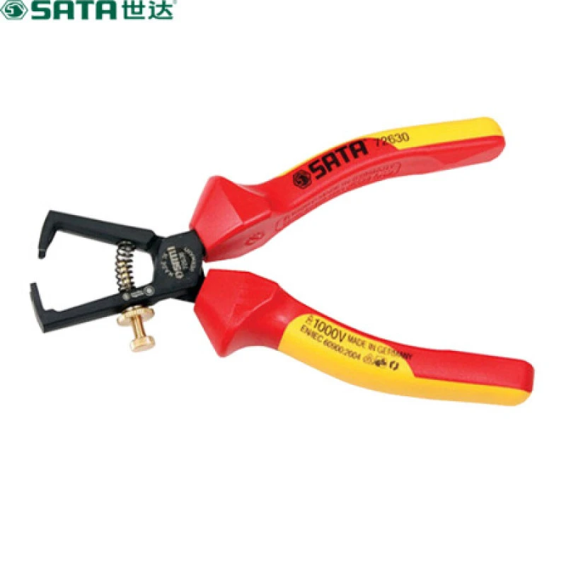 Kìm tuốt dây điện cách điện 1000V VDE 6 inch (160mm) SATA 72630
