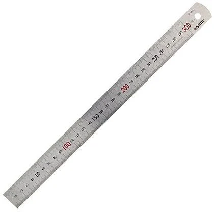 Thước lá thẳng bằng thép không gỉ (Inox) cao cấp có chiều dài 300 mm (12 inch) SATA 91402