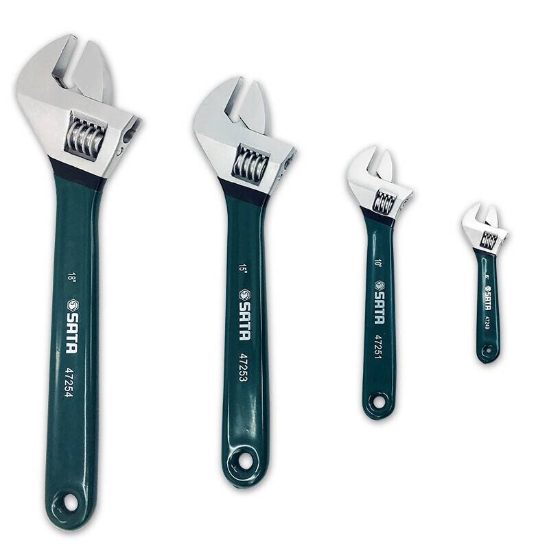Mỏ lết tay cầm bọc nhựa (kiểu Châu Âu) kích thước 18 inch (450mm) SATA 47254