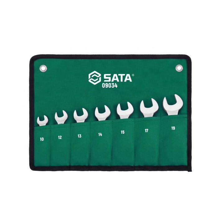 Bộ cờ lê vòng miệng tự động thân ngắn 7 chi tiết SATA 09034