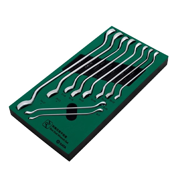 Bộ khay cờ lê hai đầu vòng 10 chi tiết (hệ mét) SATA 09905