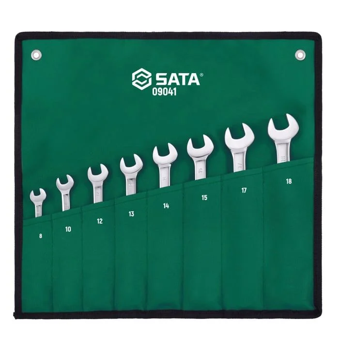 Bộ cờ lê vòng miệng tự động đảo chiều 8 chi tiết hệ mét SATA 09041