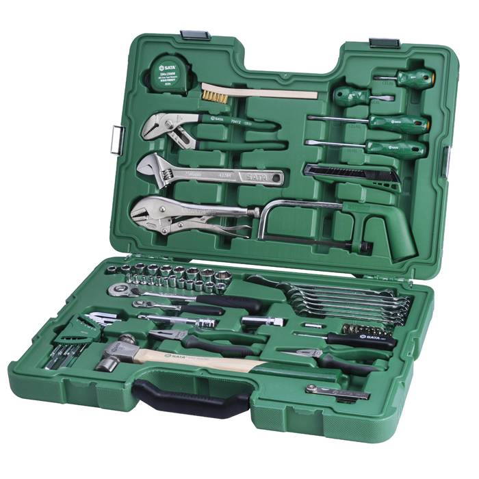 Bộ dụng cụ sửa chữa cơ khí tổng hợp 76 chi tiết SATA 09517