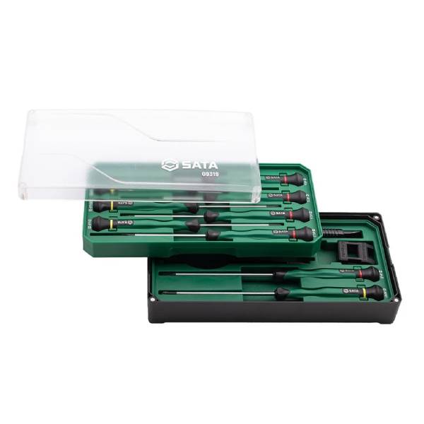 Bộ dụng cụ sửa chữa điện tử chính xác 13 chi tiết SATA 09320
