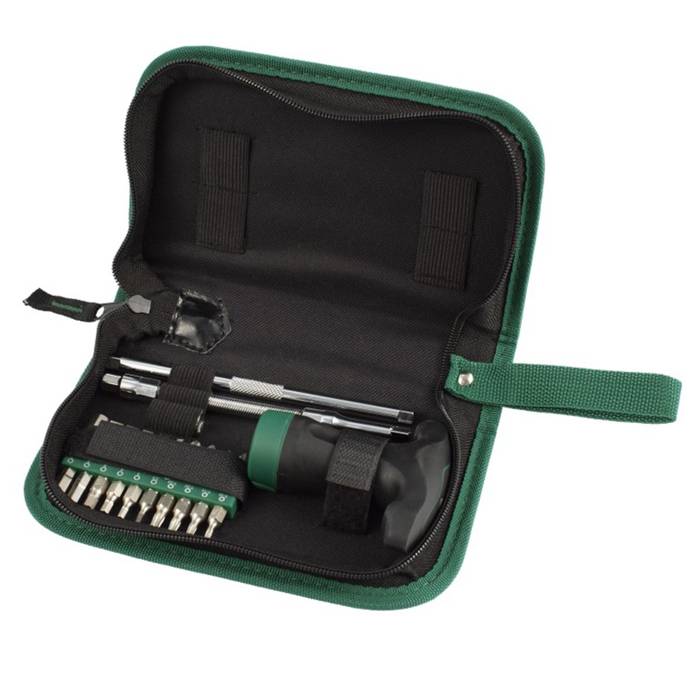 Bộ tua vít cần tự động tay cầm chữ T (24 chi tiết) cao cấp SATA 09341