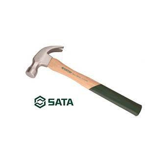 Búa nhổ đinh (búa sừng dê) cán gỗ Hickory 16OZ (450g) chiều dài 330mm SATA 92323