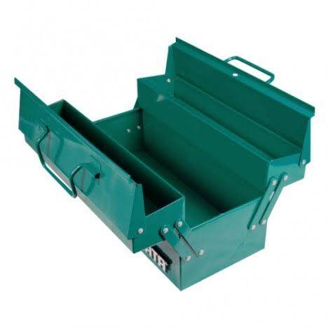 Thùng đồ nghề bằng sắt loại 17 inch có thiết kế 3 ngăn mở xếp tầng SATA 95117