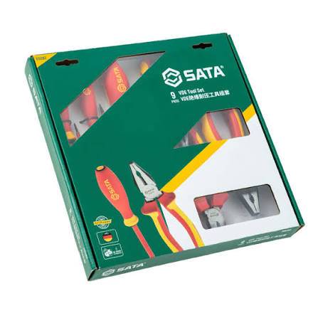 Bộ kìm và tua vít cách điện 1000V gồm 9 chi tiết cao cấp SATA 09262