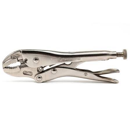 Kìm bấm chết mũi cong 7 inch (180mm) cao cấp SATA 71102