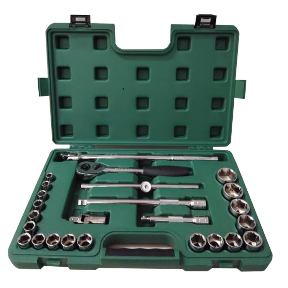Bộ đầu tuýp lục giác 25 chi tiết cỡ 1/2 inch (hệ mét) SATA 09061