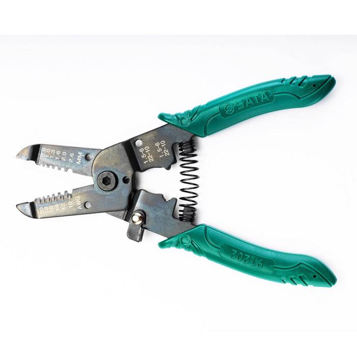 Kìm cắt và tuốt dây điện đa năng kích thước 7 inch (180mm) SATA 91202