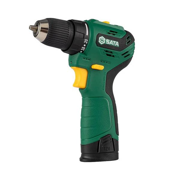 Máy khoan và vặn vít dùng pin Lithium-ion 12V trang bị động cơ không chổi than (Brushless) SATA 51006A