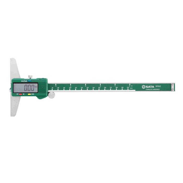Thước cặp điện tử đo độ sâu 0 – 200mm cao cấp SATA 91552
