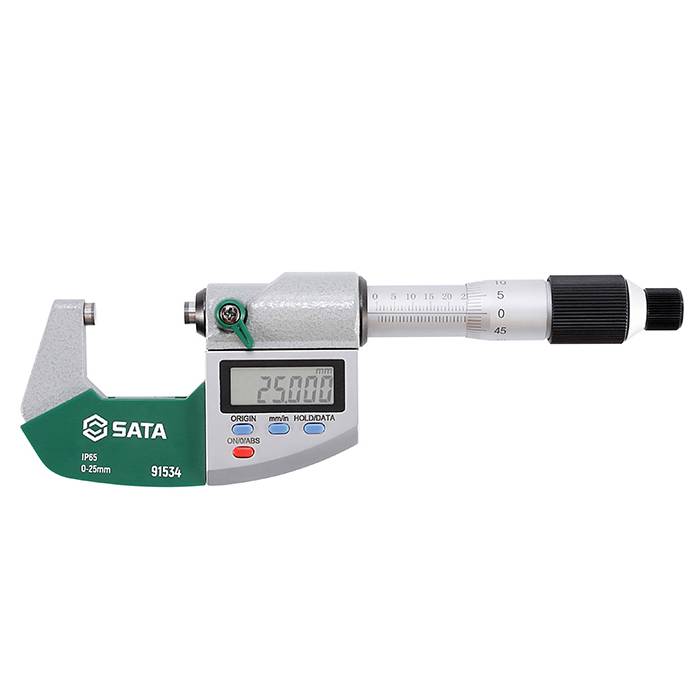 Thước Panme đo ngoài điện tử (0-25mm) SATA 91534