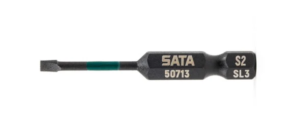 Bộ 10 mũi vít dẹp từ tính 3x50mm SATA 59713