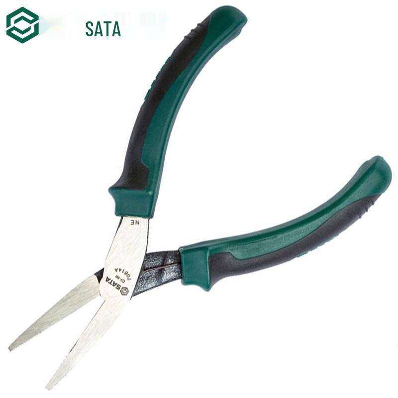 Kìm mũi dẹt (mũi phẳng/bằng) mini kích thước 5.5 inch SATA 70614A