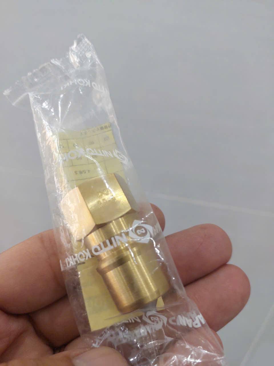 Đầu nối nhanh (khớp nối nhanh) hai đầu tự đóng cao cấp NITTO 3P-A