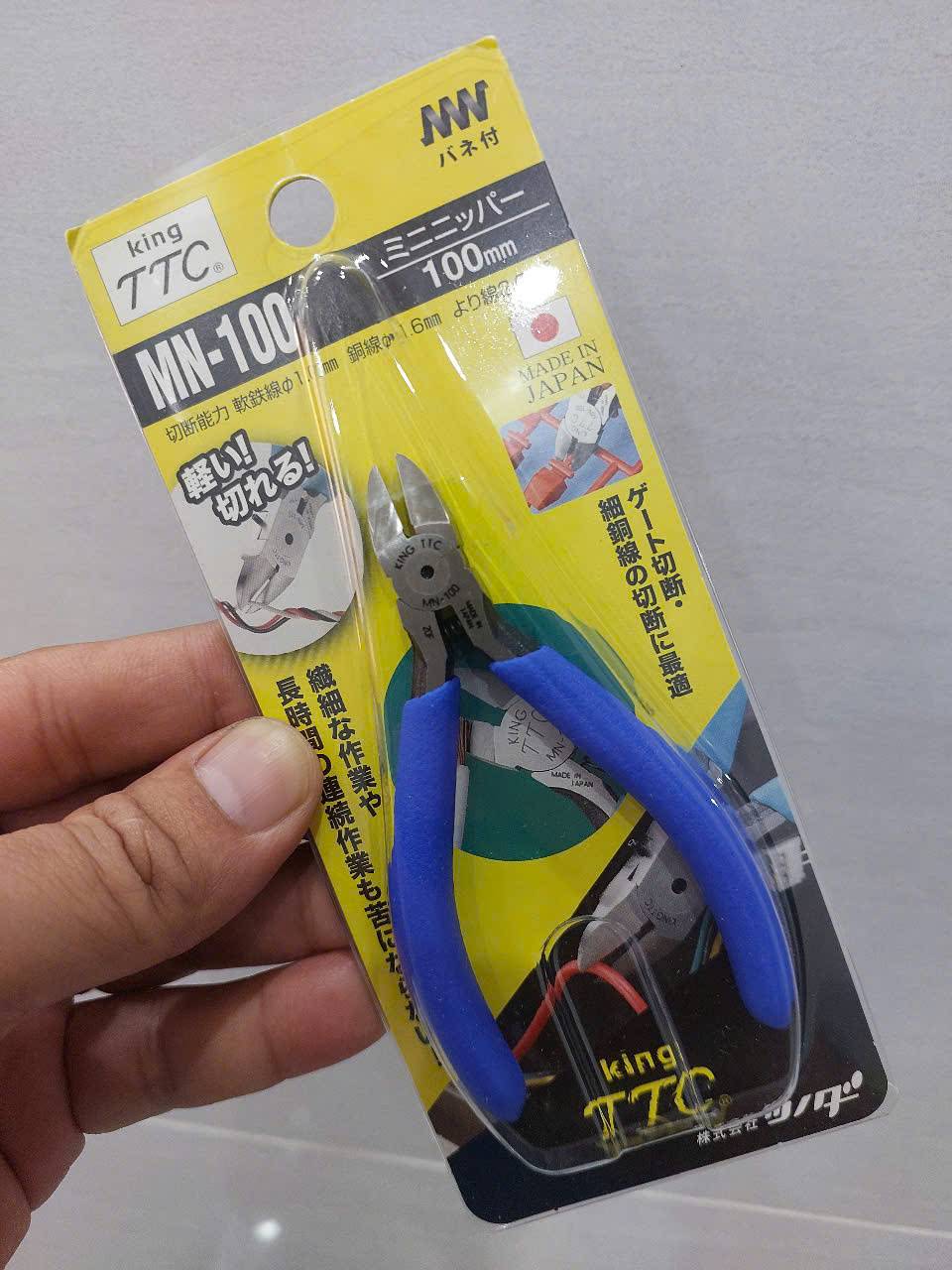 Kìm cắt điện tử mini (Petit Nipper) cao cấp có kích thước 100mm Tsunoda MN-100