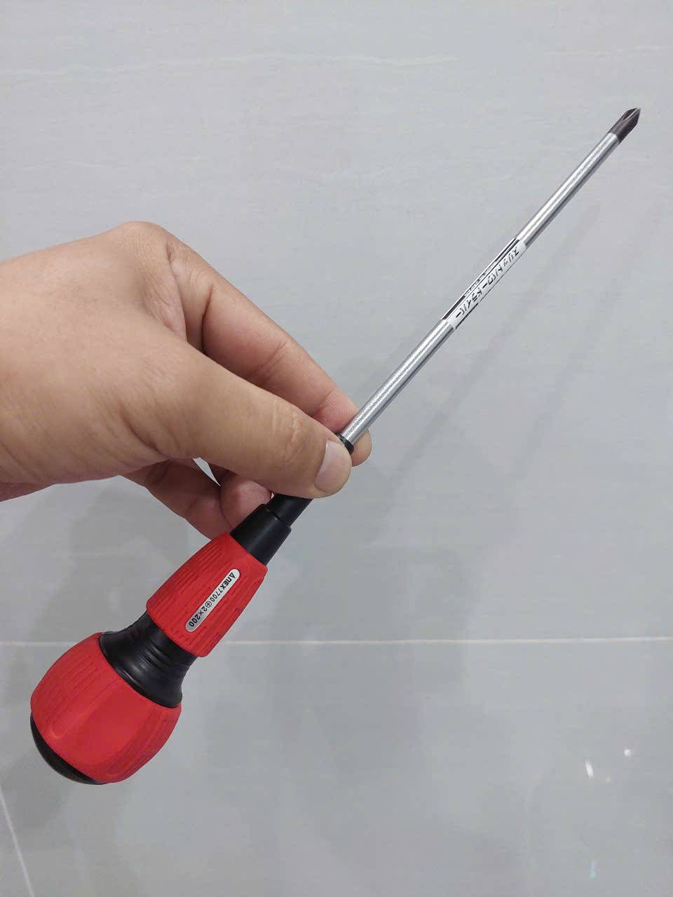 Tô vít 4 cạnh có từ tính Anex No.7700+2×200
