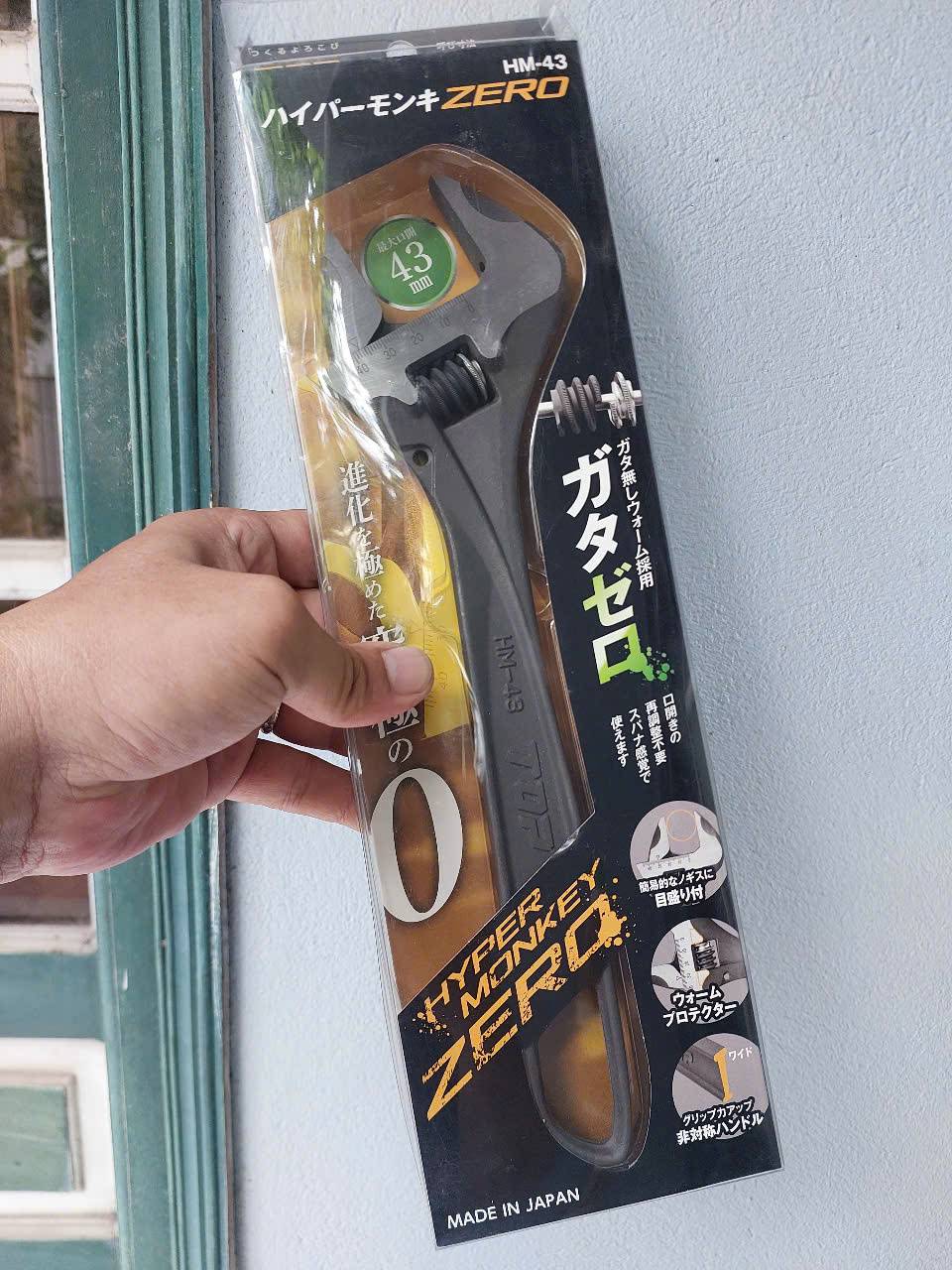 Mỏ lết miệng rộng cao cấp chống rơ lắc (Zero Backlash) TOP KOGYO HM-43