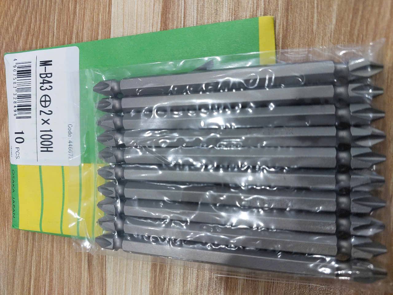 1790502741716_2154461912575766586_g3058378118654709933_7d12a944797ec9ed8cb66c38450a47ec Bộ 10 mũi bắn vít hai đầu có từ tính cao cấp VESSEL M-B43 +2x100H