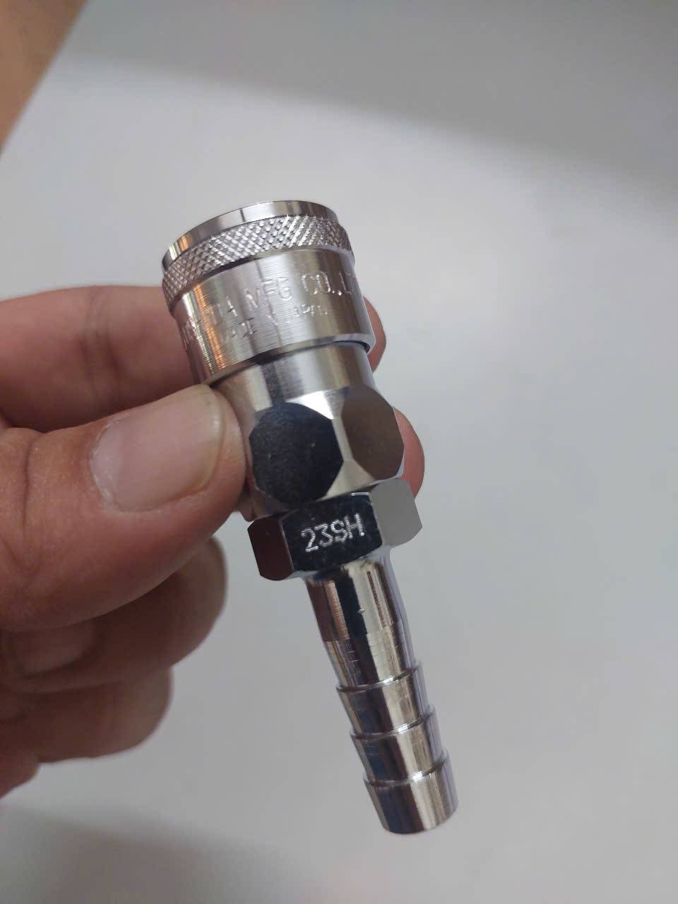 Khớp nối nhanh khí nén đầu cái dạng đuôi chuột size 3/8 inch NKC NL-23SH
