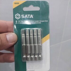 Bộ 5 mũi vít đầu lục giác H5 (5mm) SATA 59355