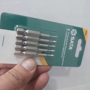 Bộ 5 mũi vặn vít đầu lục giác (Hex) kích thước 2.0mm x 50mm SATA 59351