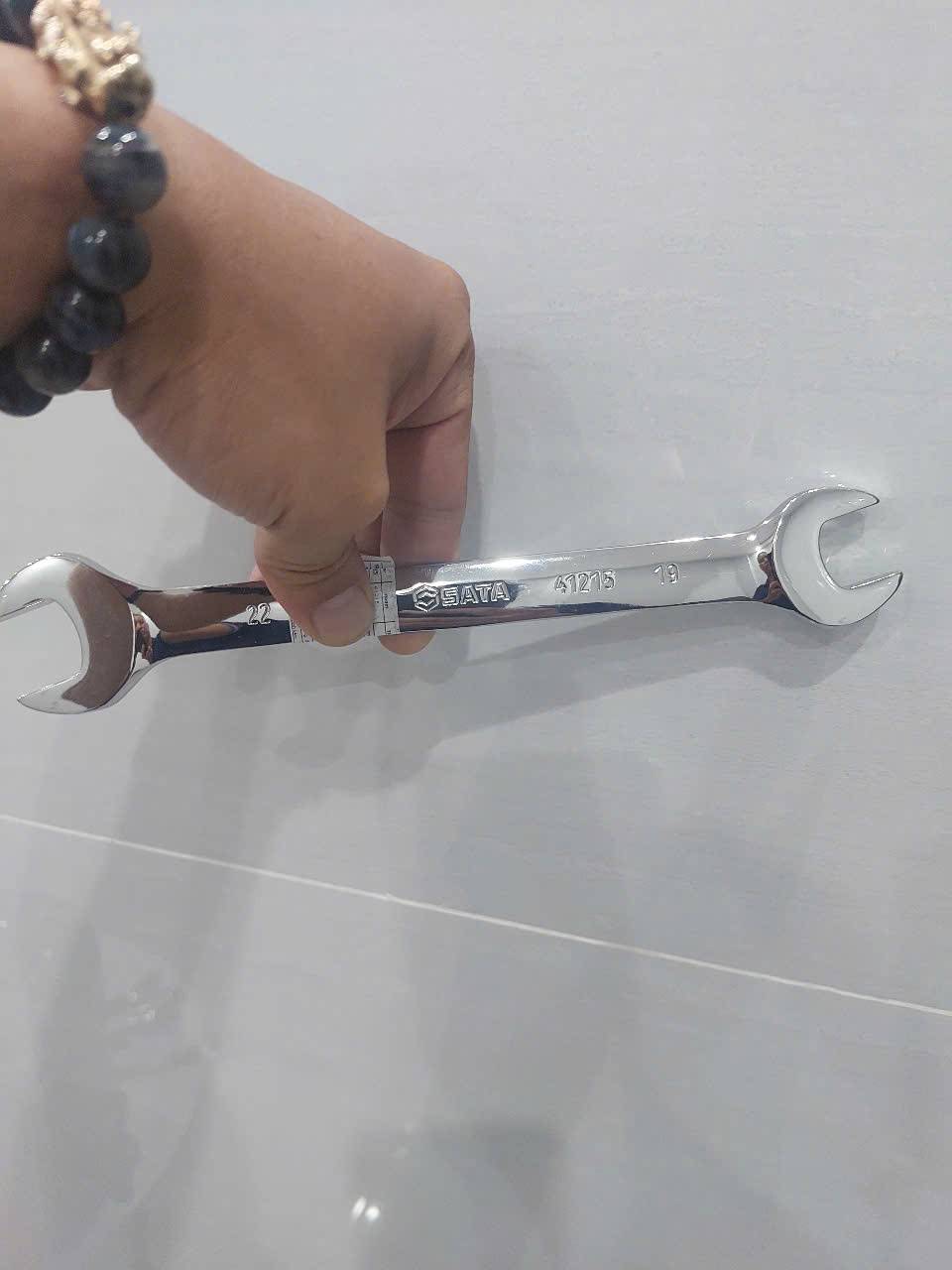 Cờ lê hai đầu miệng kích thước 19x22mm SATA 41215