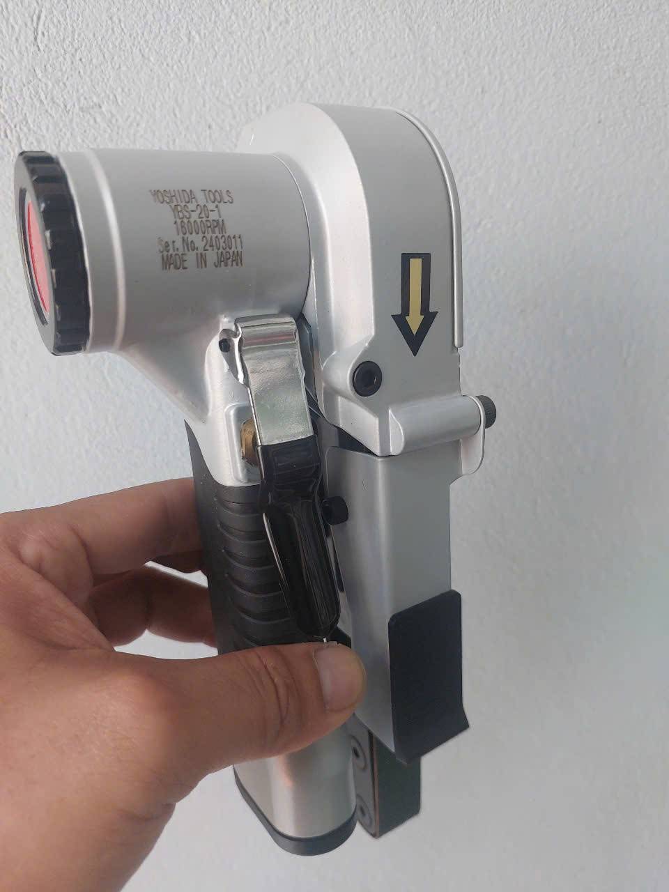 Máy mài dây đai cầm tay chạy bằng khí nén cao cấp NKC Yoshida YBS-20-1