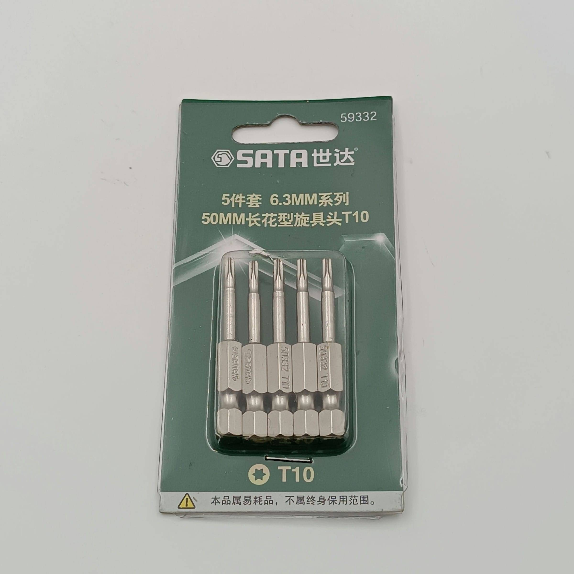Bộ 5 mũi vít sao Torx T10 x 50mm SATA 59332