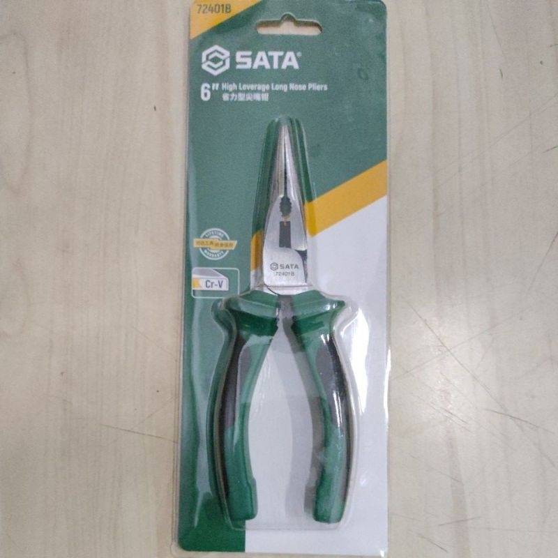 Kìm mũi nhọn trợ lực 6 inch (150mm) SATA 72401B