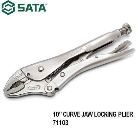 Kìm bấm chết mũi cong 10 inch SATA 71103