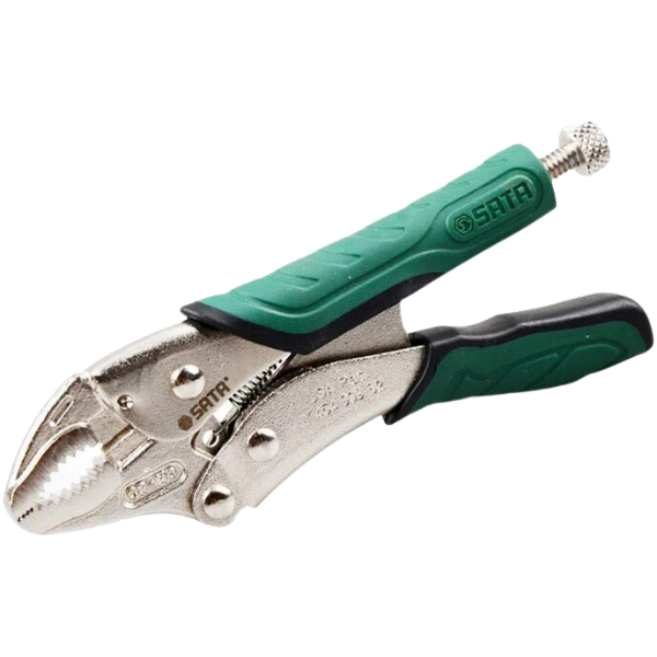 Kìm bấm chết mũi cong kích thước 7 inch SATA 71106