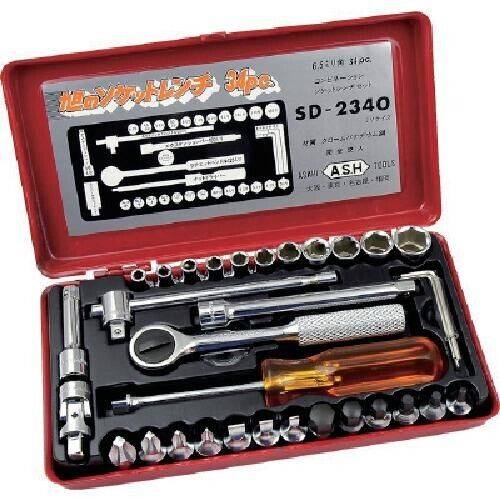 Bộ tuýp 1/4″ 34 chi tiết Asahi SD2340