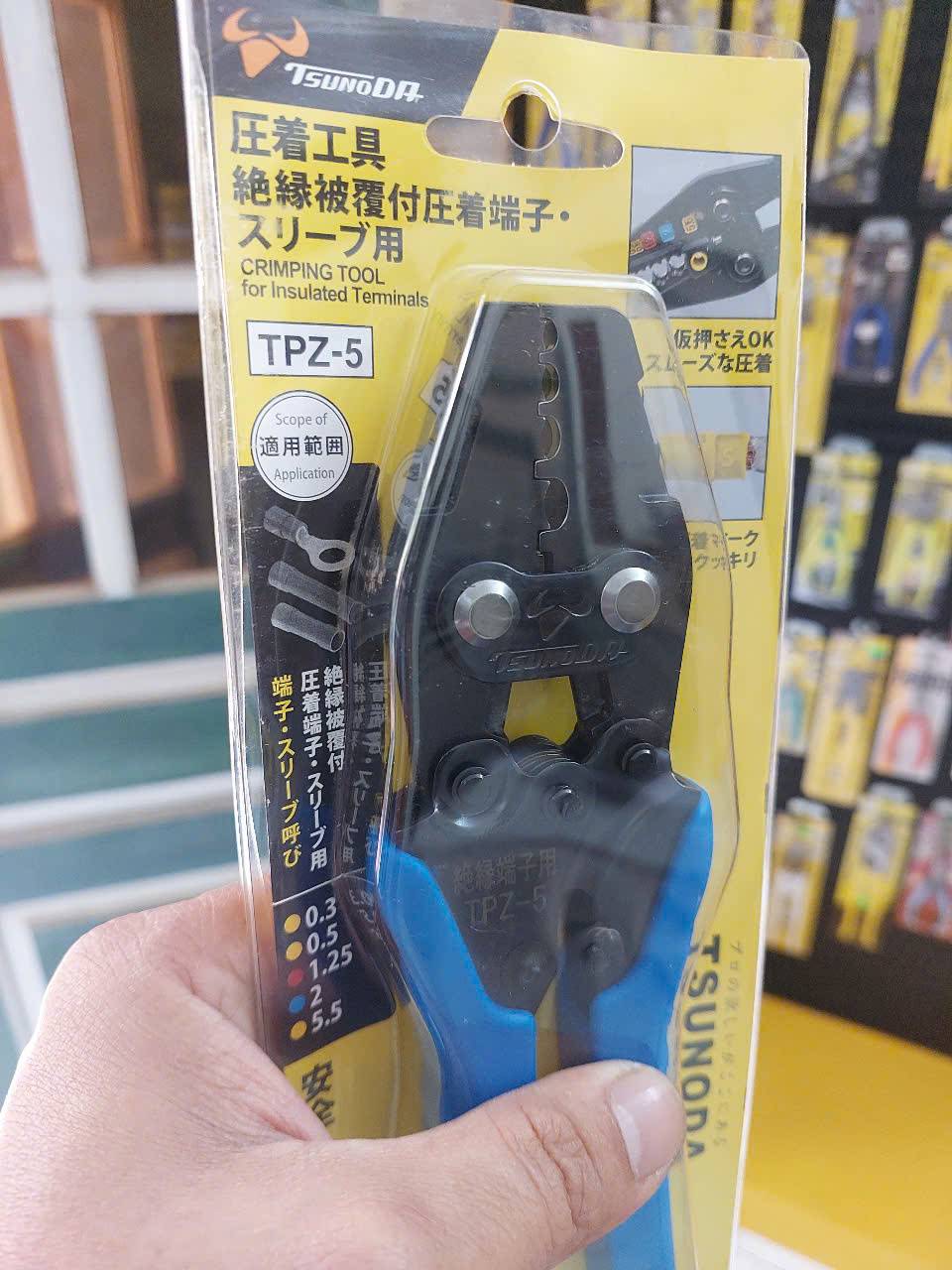 Kìm bấm cos bọc nhựa TPZ-5 Tsunoda
