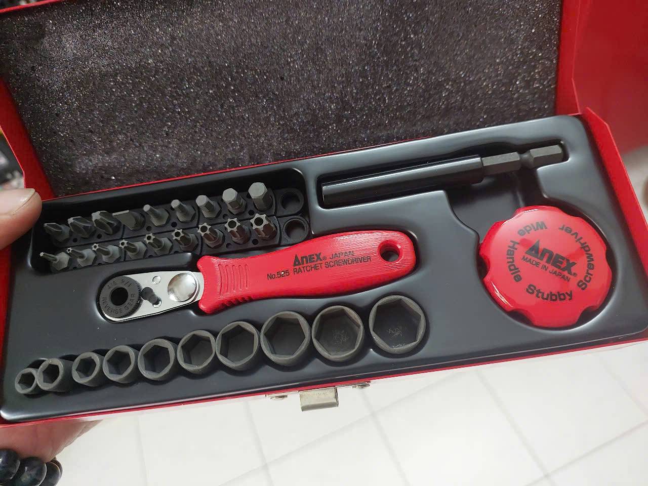 Bộ vặn ốc vít đa năng Anex No.525-28B