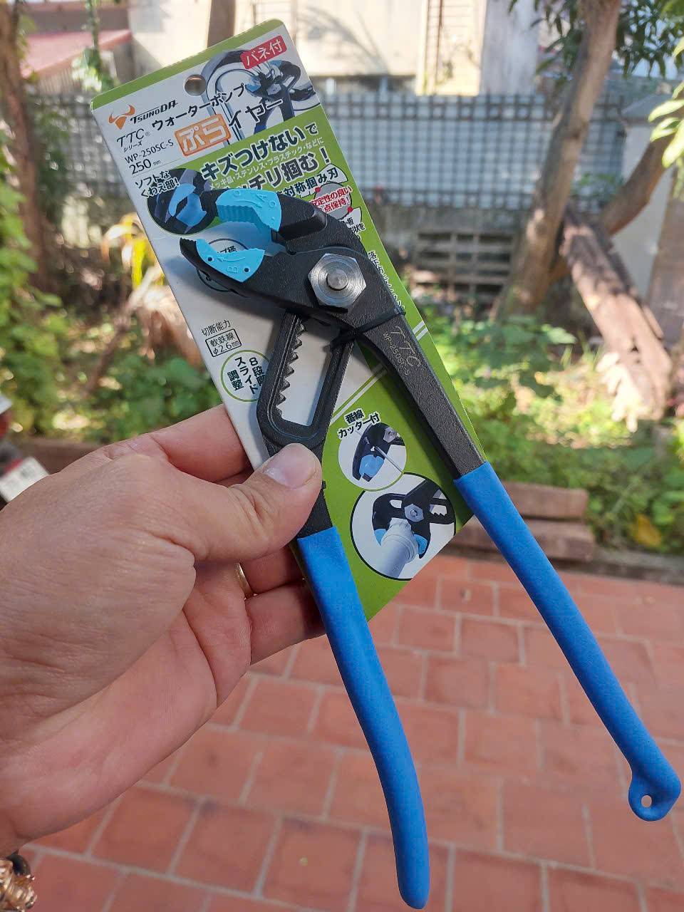 Kìm mỏ quạ mỏ kẹp nhựa Tsunoda WP-250SC-S
