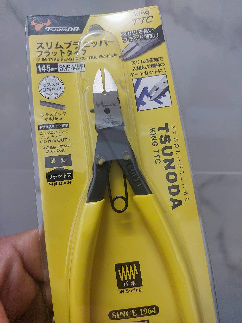 Kìm cắt nhựa lưỡi phẳng Tsunoda SNP-145F