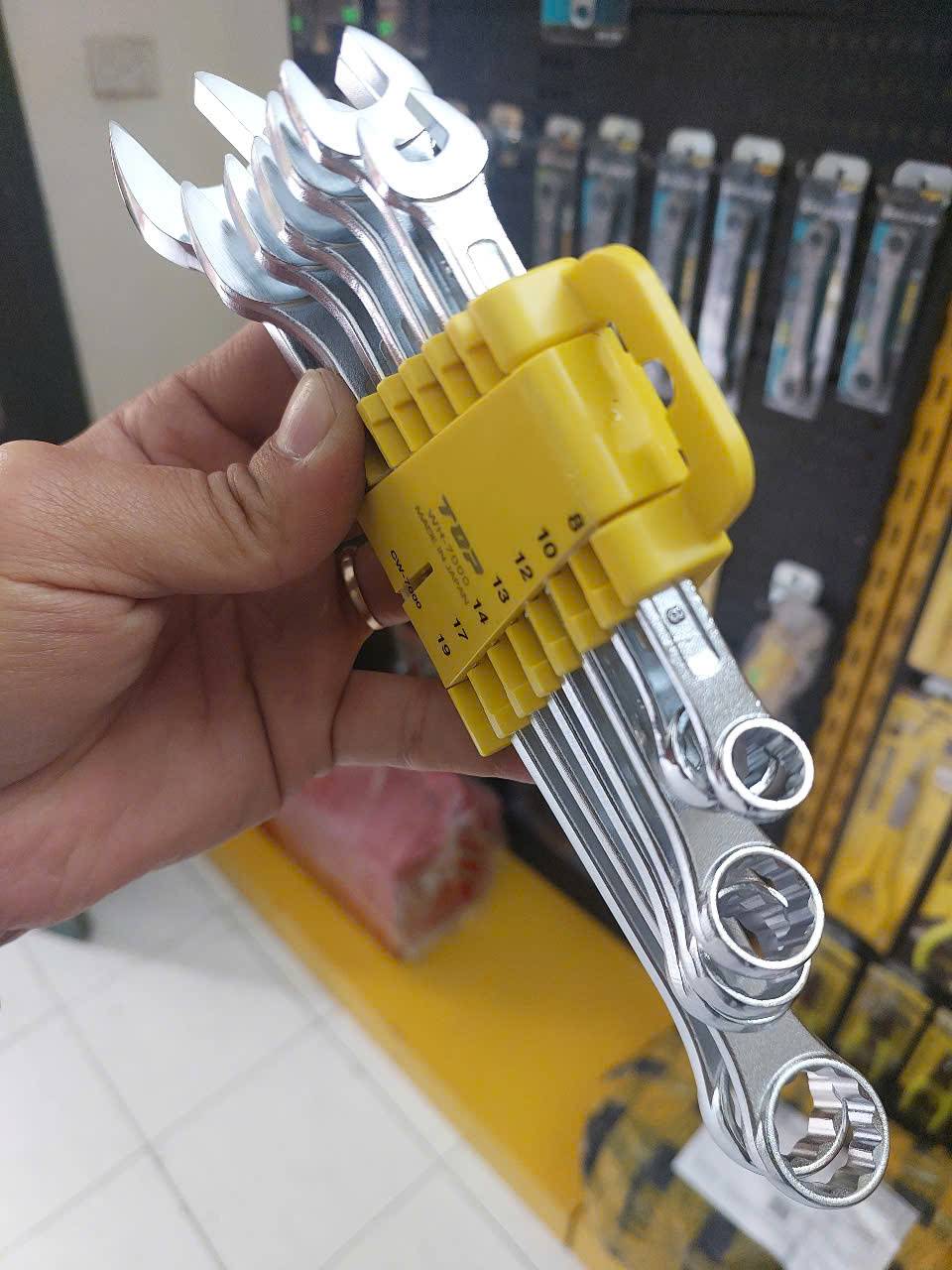 Bộ cờ lê vòng miệng cao cấp 7 chi tiết TOP Kogyo CW-7000