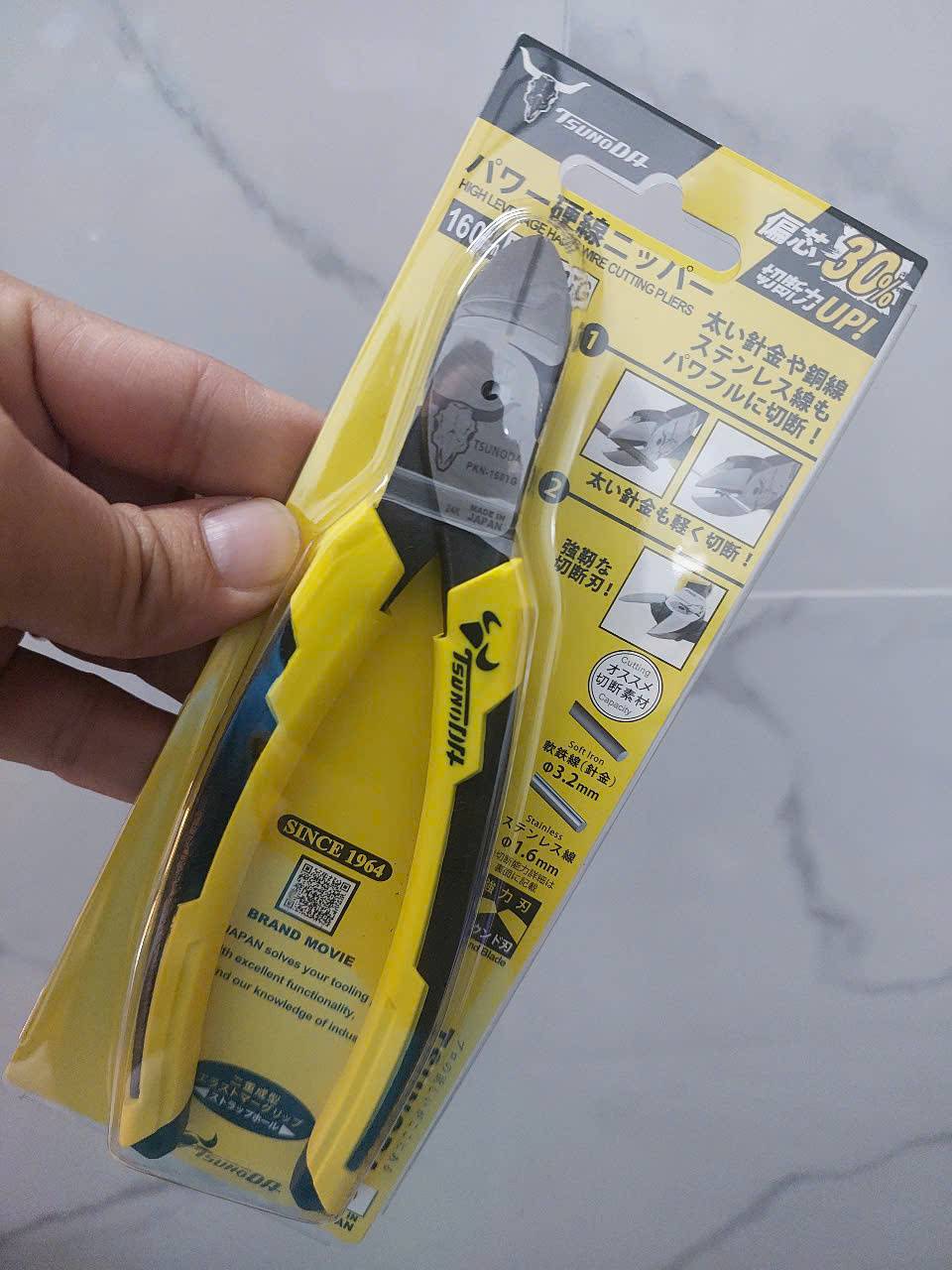 Kìm cắt dây cứng cán đúc Tsunoda PKN-160TG