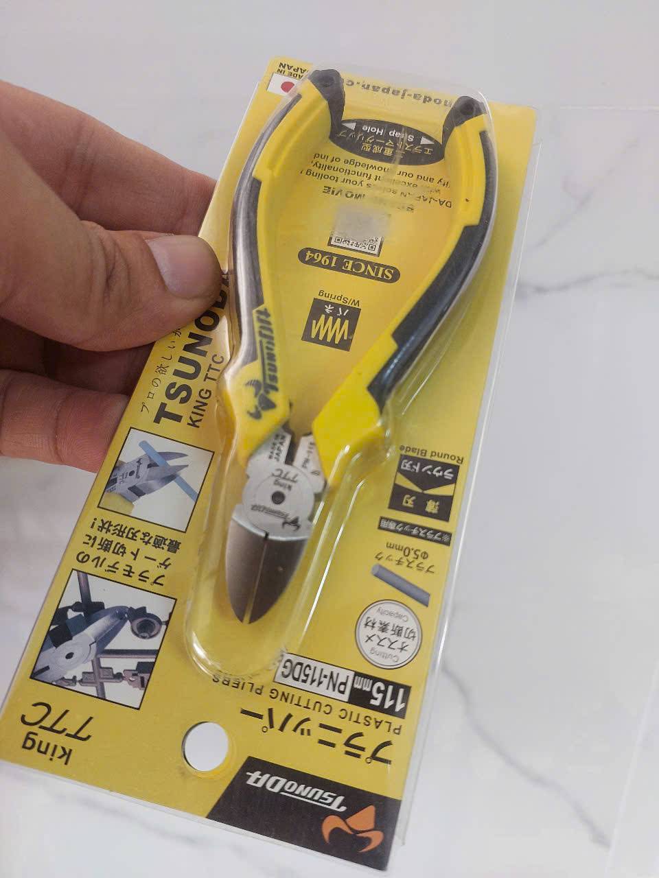 Kìm cắt nhựa mini cao cấp kích thước 115mm Tsunoda PN-115DG