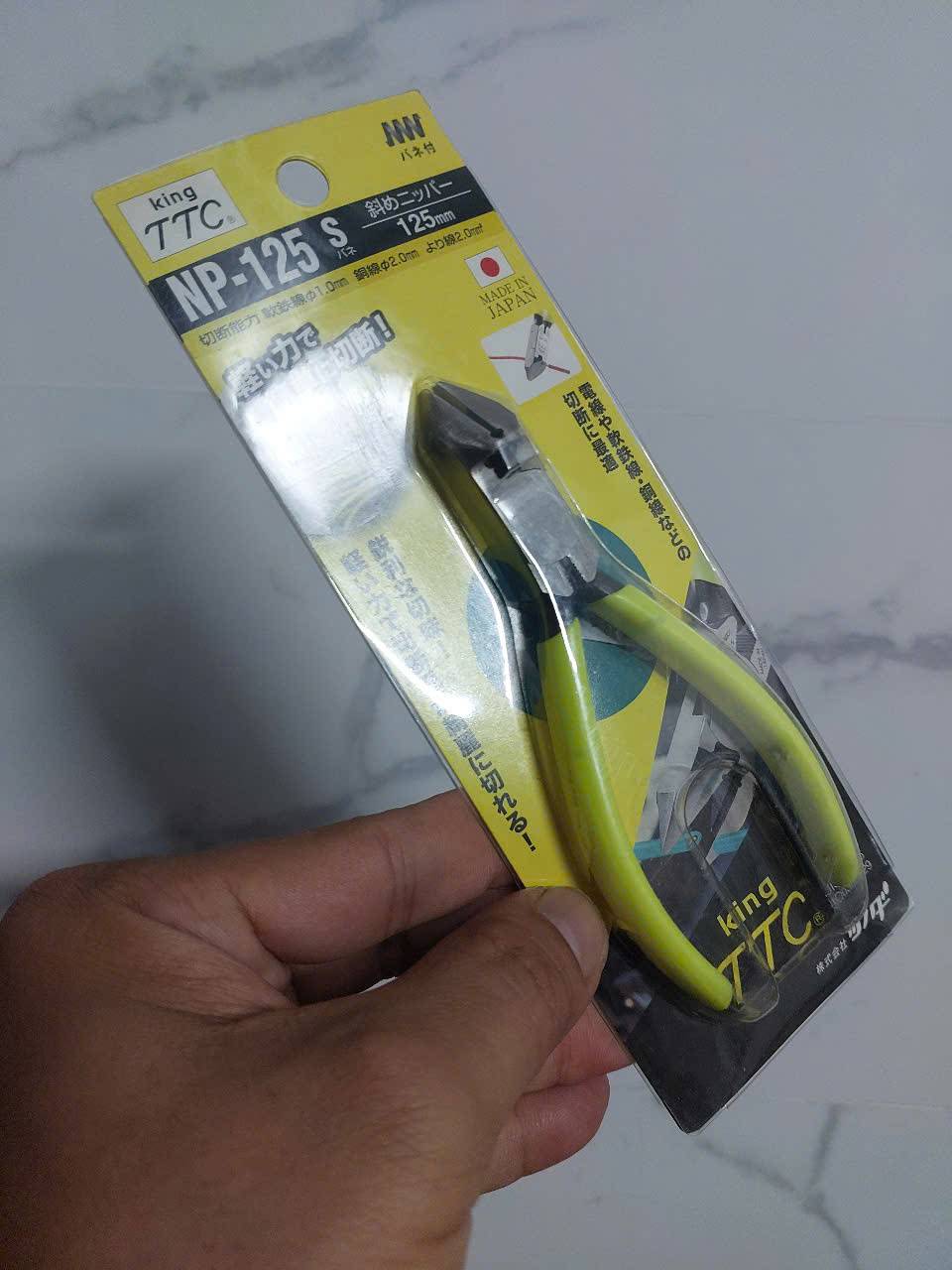 Kìm cắt chéo có lò xo cao cấp có kích thước 125mm (5 inch) Tsunoda NP-125S