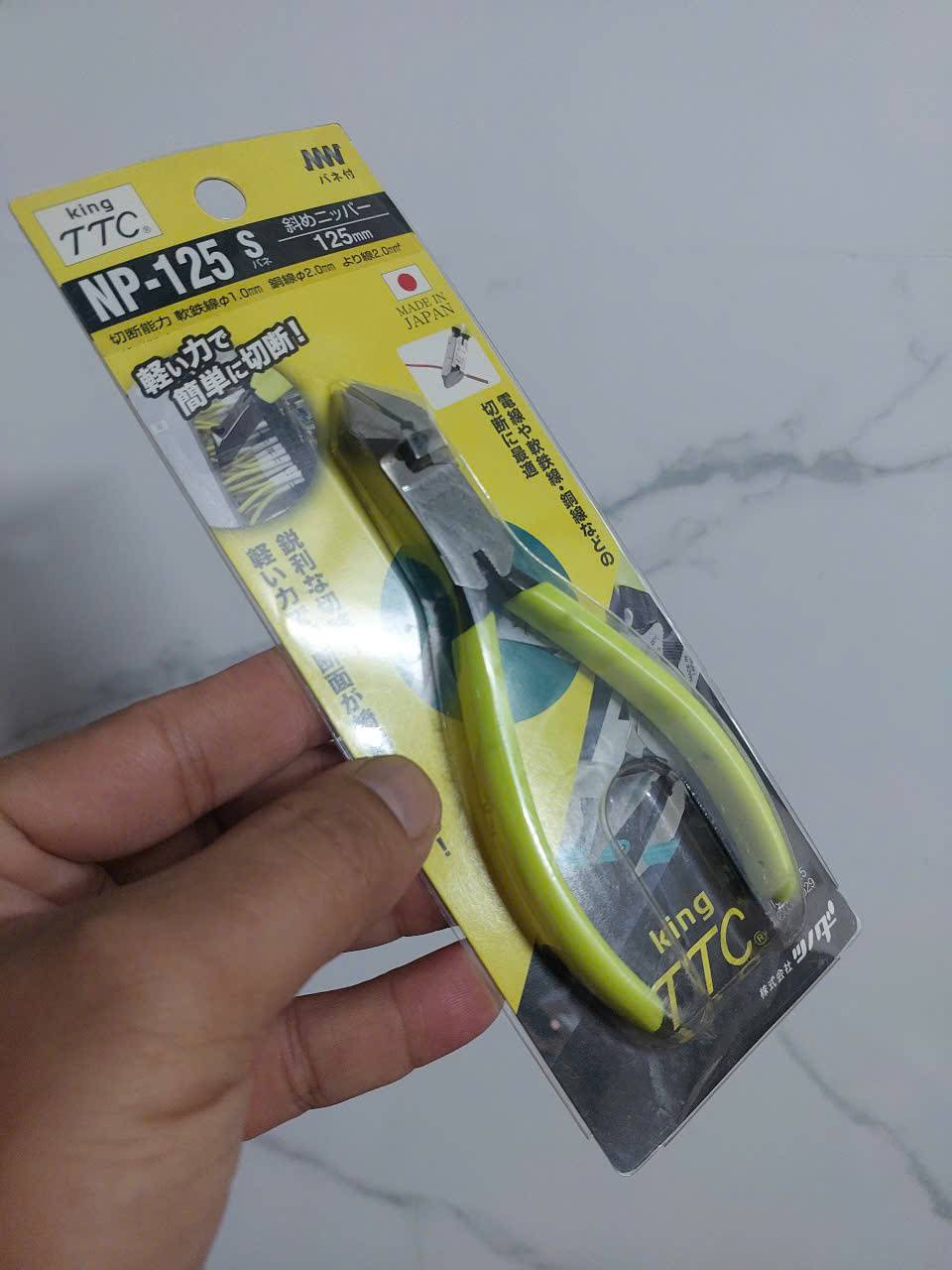 Kìm cắt chéo có lò xo cao cấp có kích thước 125mm (5 inch) Tsunoda NP-125S