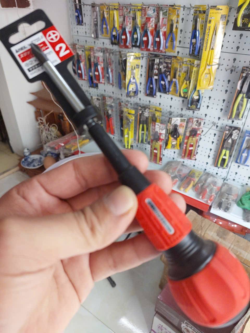 Tô vít 4 cạnh có từ tính Anex No.7700+2×100